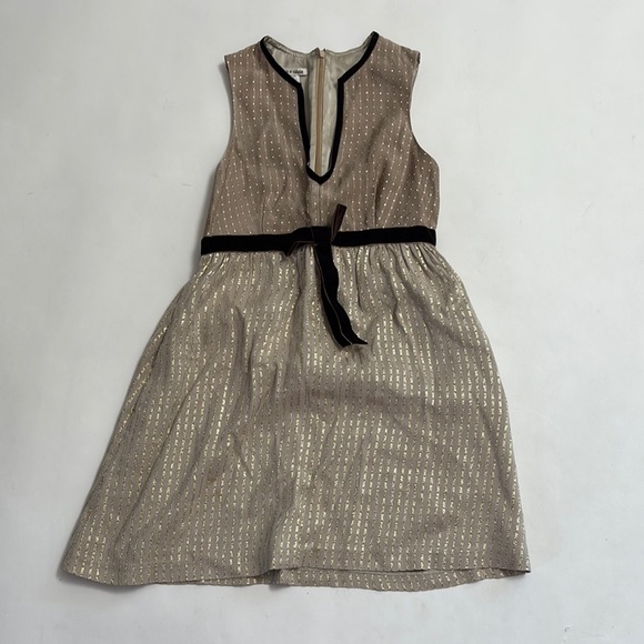 ALICE + OLIVIA Silk Lined Baby Doll Mini Dress - Picture 1 of 8